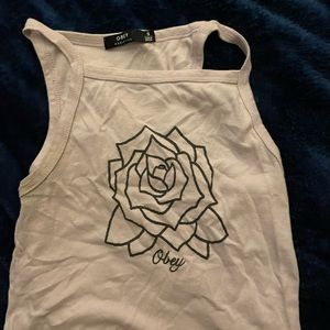 Obey size small cotton color lavender